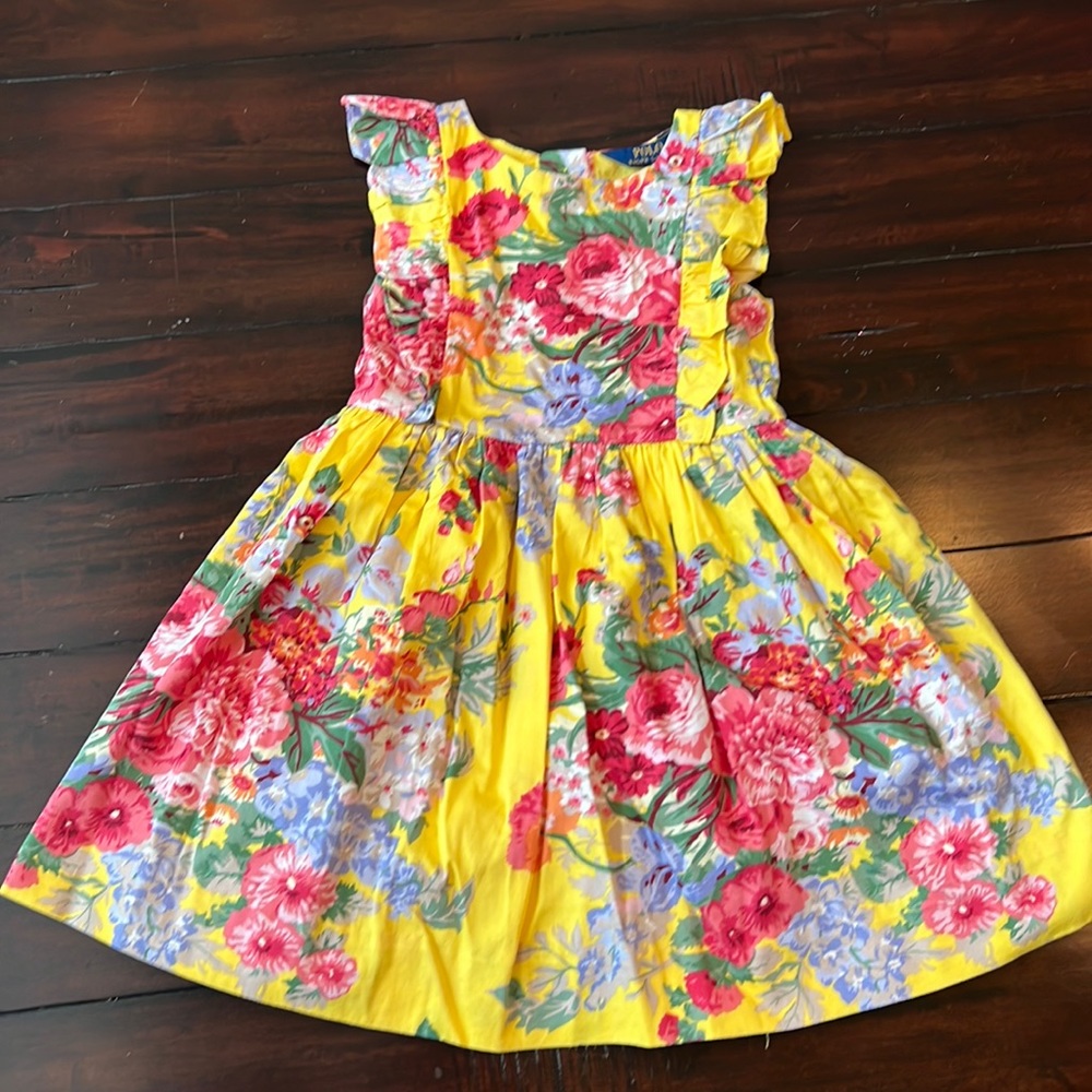 Polo Ralph Lauren Yellow Floral Dress - Size 5